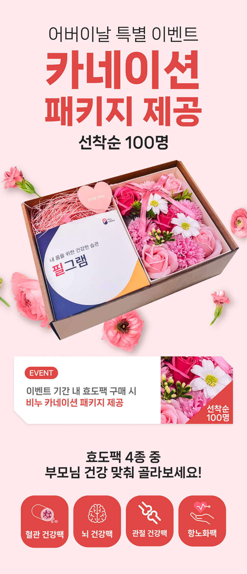 카네이션 패키지 제공